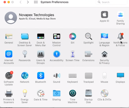 Macos system preferences