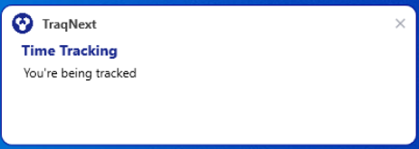Hourly tracking notification
