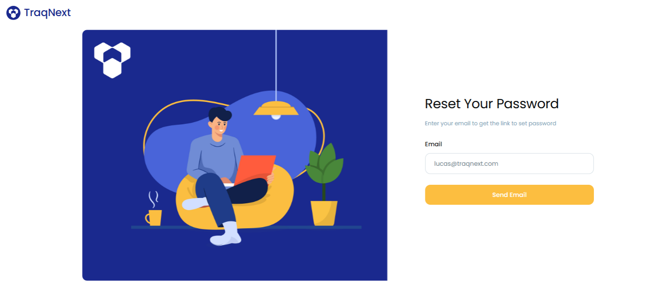 Reset password request form
