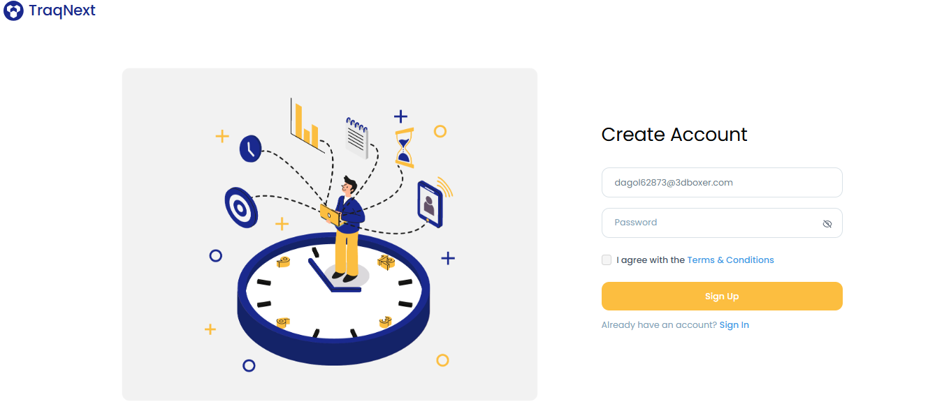 Create account