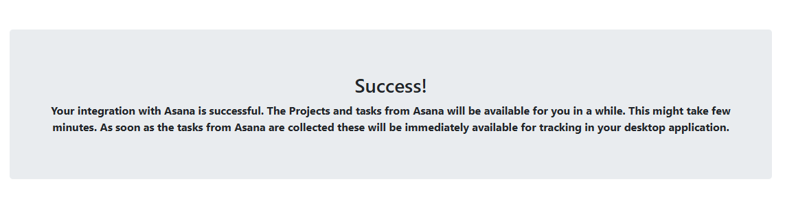 Asana connected