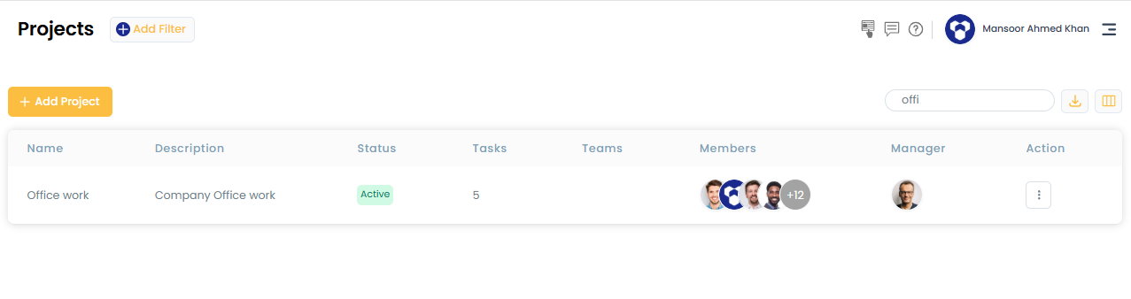 Auto default project